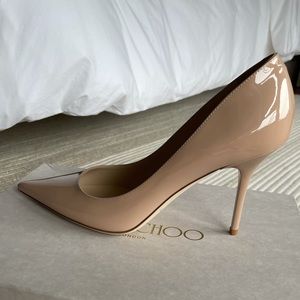 Jimmy Choo Agnes Pumps 38.5 NWT Nude Powderpink
